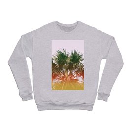 Palm tree#leaklight#film#effect Crewneck Sweatshirt