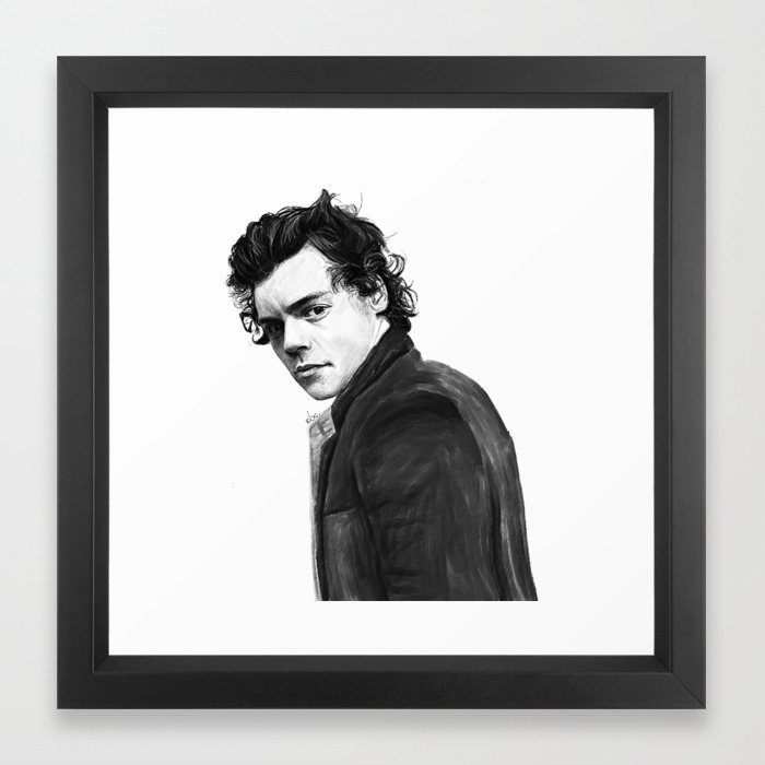 Harry Styles Painting Framed Art Print By Isipe Society6