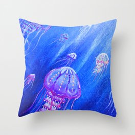 Oh my travelling Jellies 1 Throw Pillow