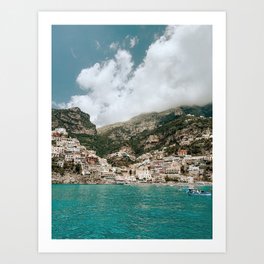 away in amalfi Art Print