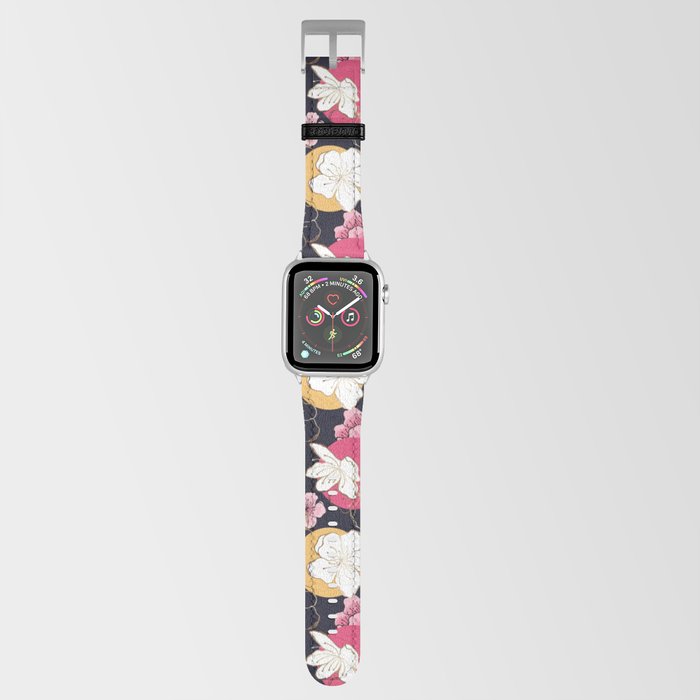 Beautiful, Delicate Japanese Sakura Print Apple Watch Band