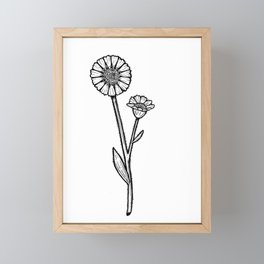 Desert Sunflower Framed Mini Art Print