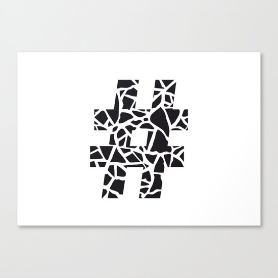 Hashtag Canvas Print