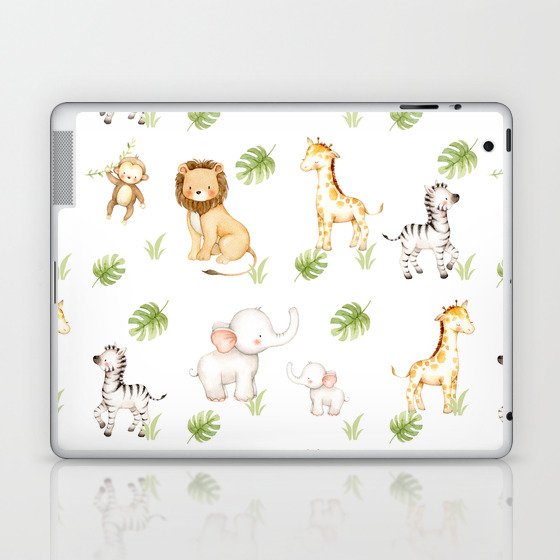Safari Animals Baby Nursery Kids Laptop & iPad Skin