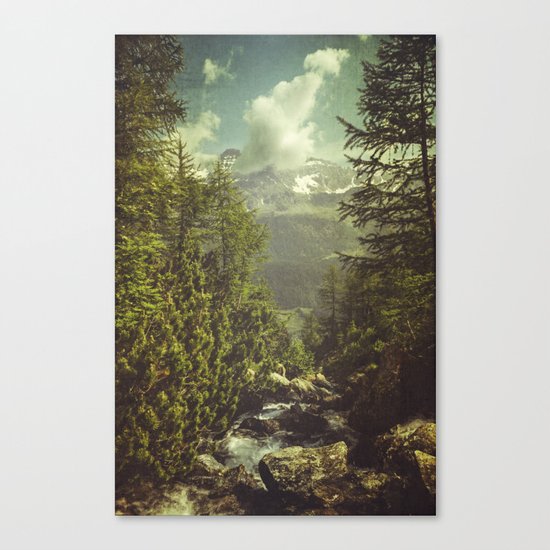 Mountain View - Italian Alps Canvas Print