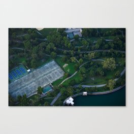 Bird's-eye View of Central Park's Courts Canvas Print