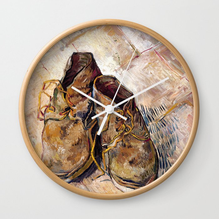 Vincent Van Gogh Shoes New Color Editing Wall Clock By