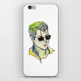 "crazy green flashes" - alex turner watercolour iPhone Skin