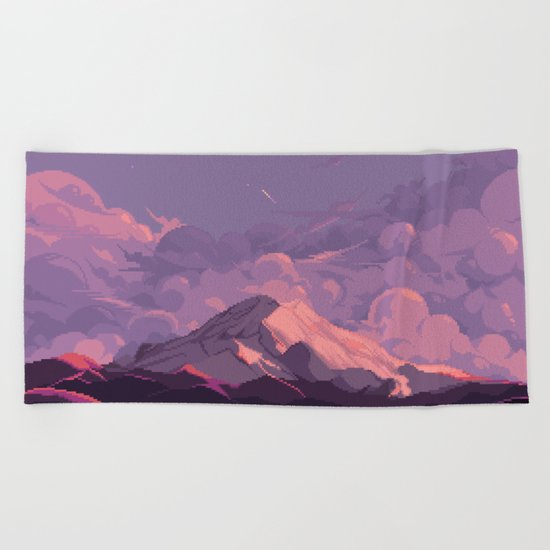 Mt Rainier Beach Towel