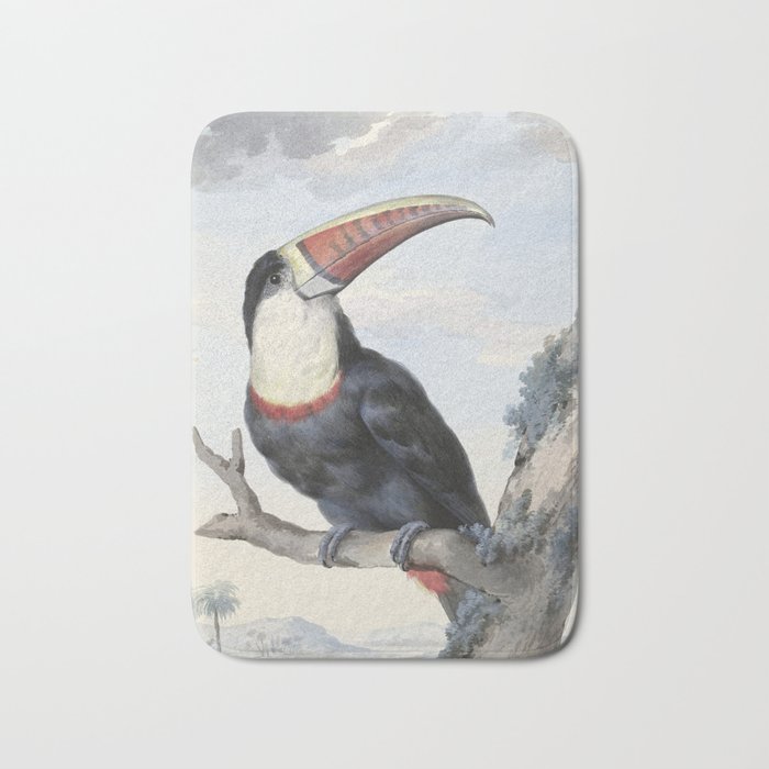 Red-billed Toucan, Aert Schouman, 1748 Bath Mat