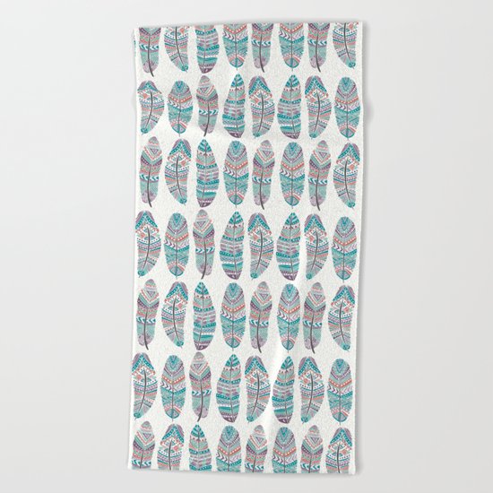 Feathers of Nature Beach Towel