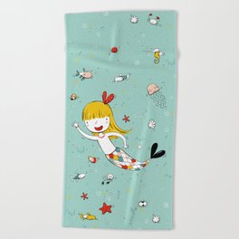 Little Mermaid Beach Towel
