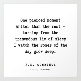 Ee Cummings Art Prints For Any Decor Style Society6