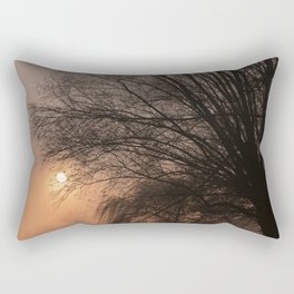 Foggy Sunset Rectangular Pillow