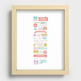 50 Ways For Kids to Stay Creative Recessed Framed Print