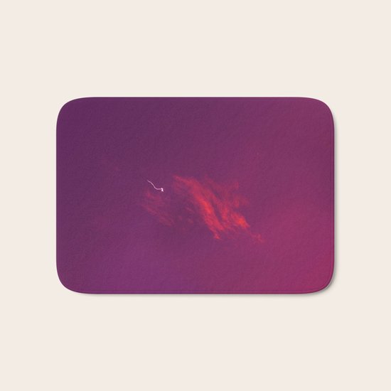 Red cloud Bath Mat