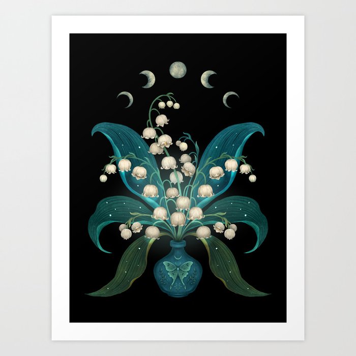Lily of the Valley - May Flower Art Print