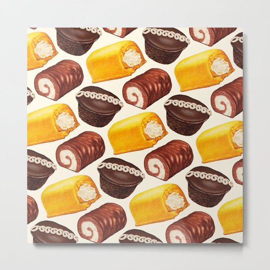 Hostess Cake Pattern Metal Print