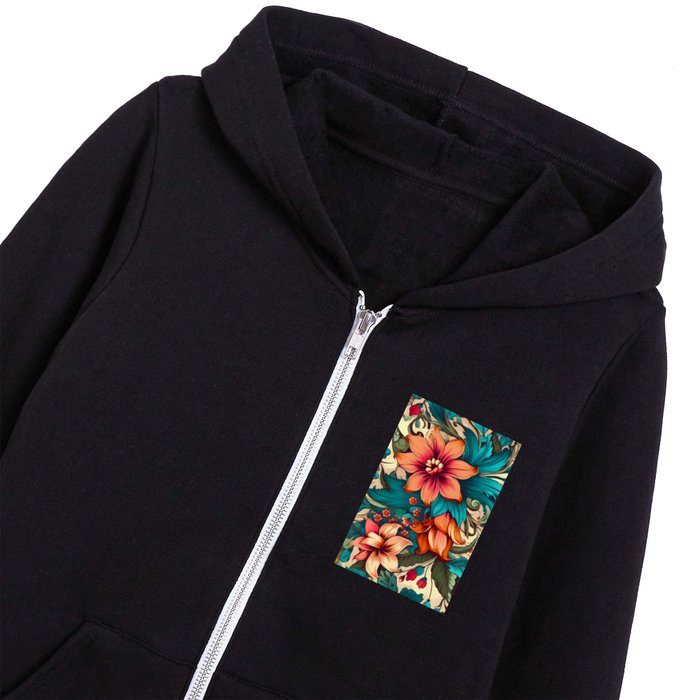 Floral Interior Design - Transform Your Space with Nature's Elegance Kids Zip Hoodie
