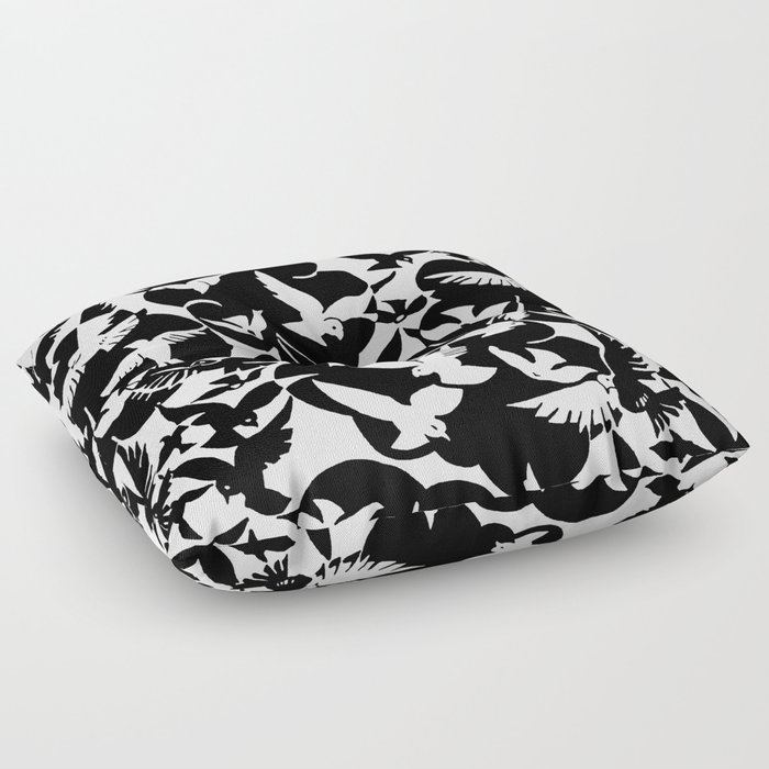 Birds pattern Floor Pillow