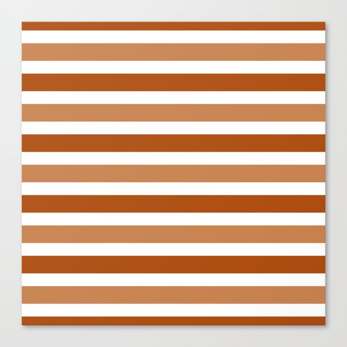 Thanksgiving Stripes Pattern 02 Canvas Print