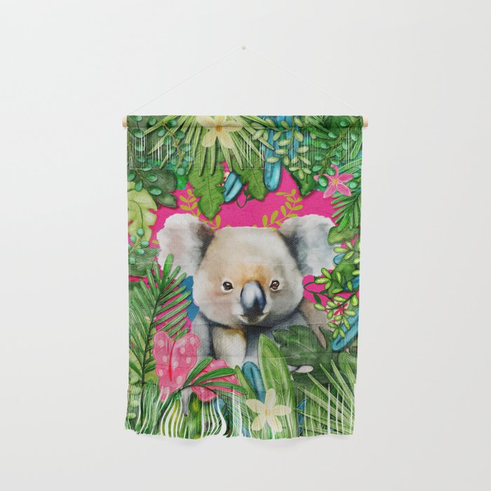 Koala in the Jungle Wall Hanging