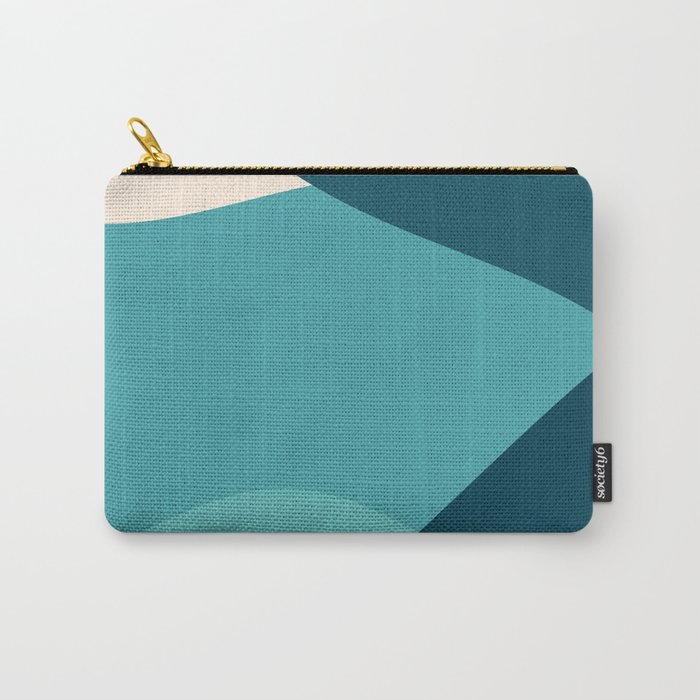 swell ocean and teal Carry-All Pouch