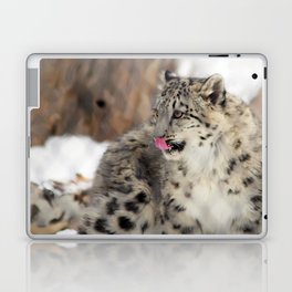 Snow Leopard Cub Laptop & iPad Skin