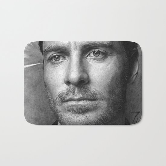 Michael Fassbender - Portrait Bath Mat