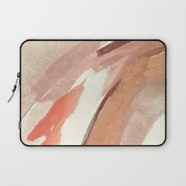 Aly: minimal | pinks | white | black | mixed media | abstract | ink | watercolor | wall art Laptop Sleeve