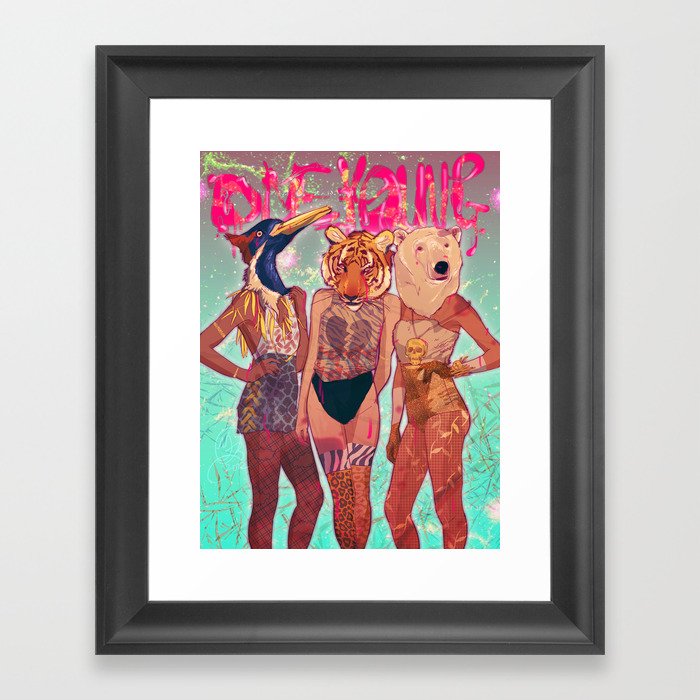 Die Young Framed Art Print