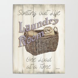 Vintage Laundry Room 2 Poster