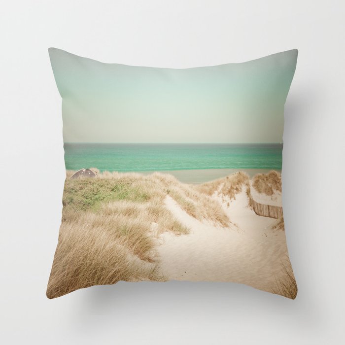 Beach dune miniature 4 Throw Pillow