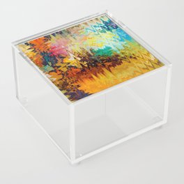 Distorted Zigzag Abstraction Acrylic Box
