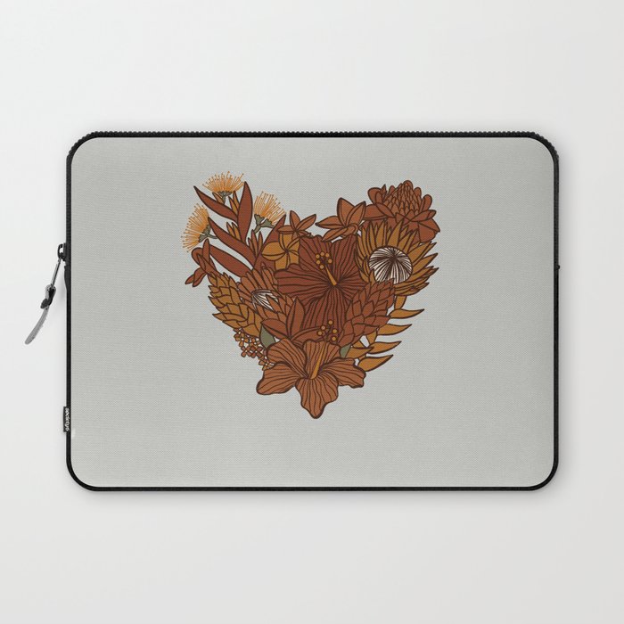 UrbanNesian Terra Cotta Heart Laptop Sleeve