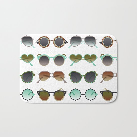 Sunglasses Collection – Mint & Tan Palette Bath Mat