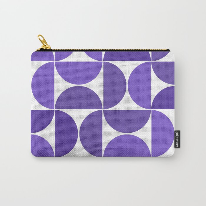 Very peri mid century modern geometric shapes Carry-All Pouch