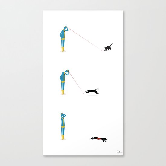Cyclops' Cat Canvas Print