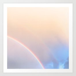 132. Pink and Blue Rainbow, France Art Print