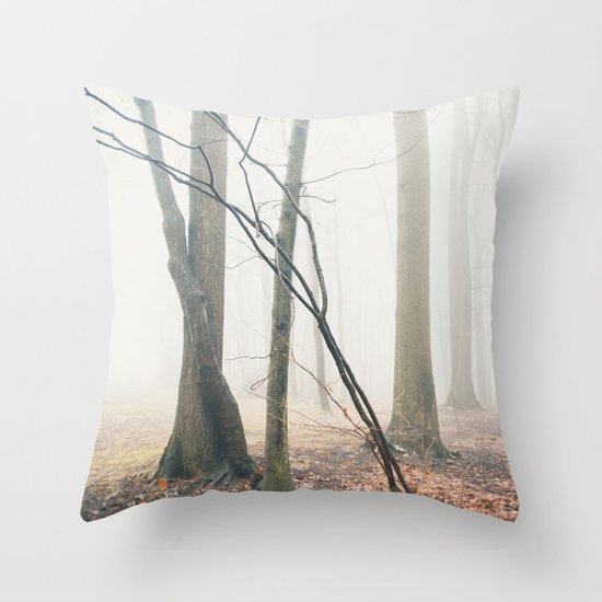 Foggy Morning Throw Pillow