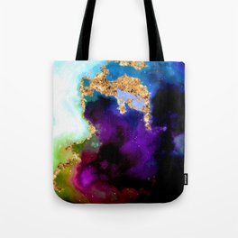 100 Starry Nebulas in Space 003 (Square) Tote Bag