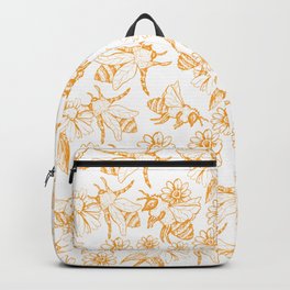 Aesthetic and simple bees pattern Backpack