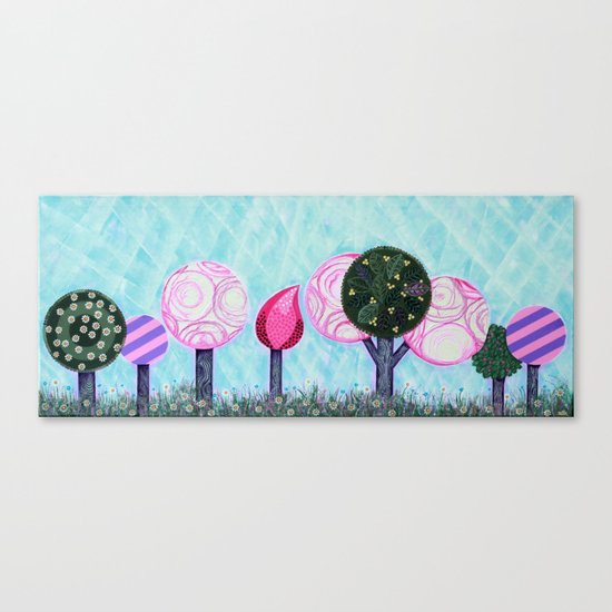 Pink grove Canvas Print