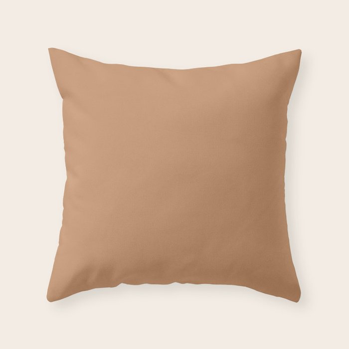 camel colored throw pillows
