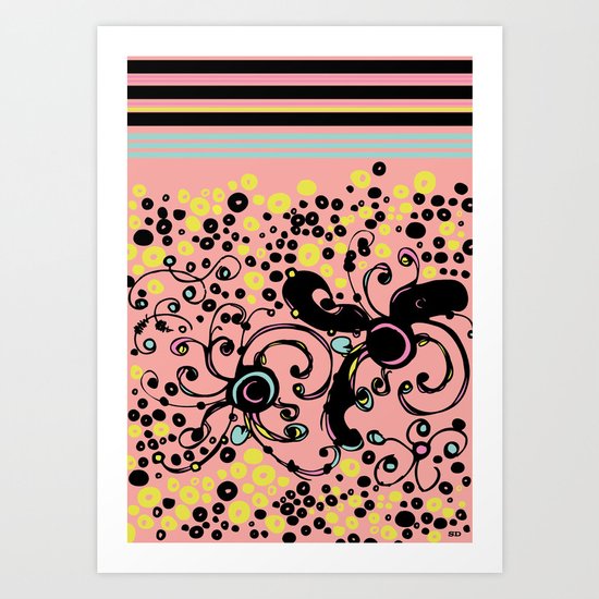 Scribbler Art Print