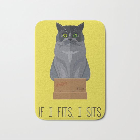 If I Fits, I Sits II Bath Mat