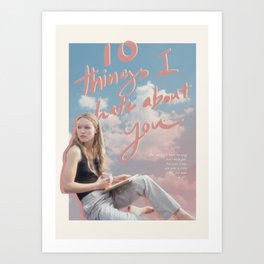 10 things I hate about you alt poster Art Print