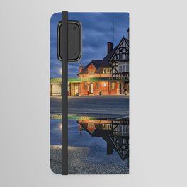 Night Reflection shot of St Annes Pier, Lytham, Lancashire, UK Android Wallet Case