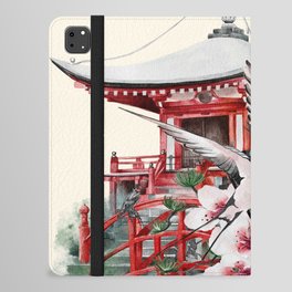 Beautiful Geisha In A Japanese Garden iPad Folio Case