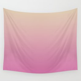 DUSTY PINK OMBRE PATTERN. Beige & Magenta Gradient Wall Tapestry